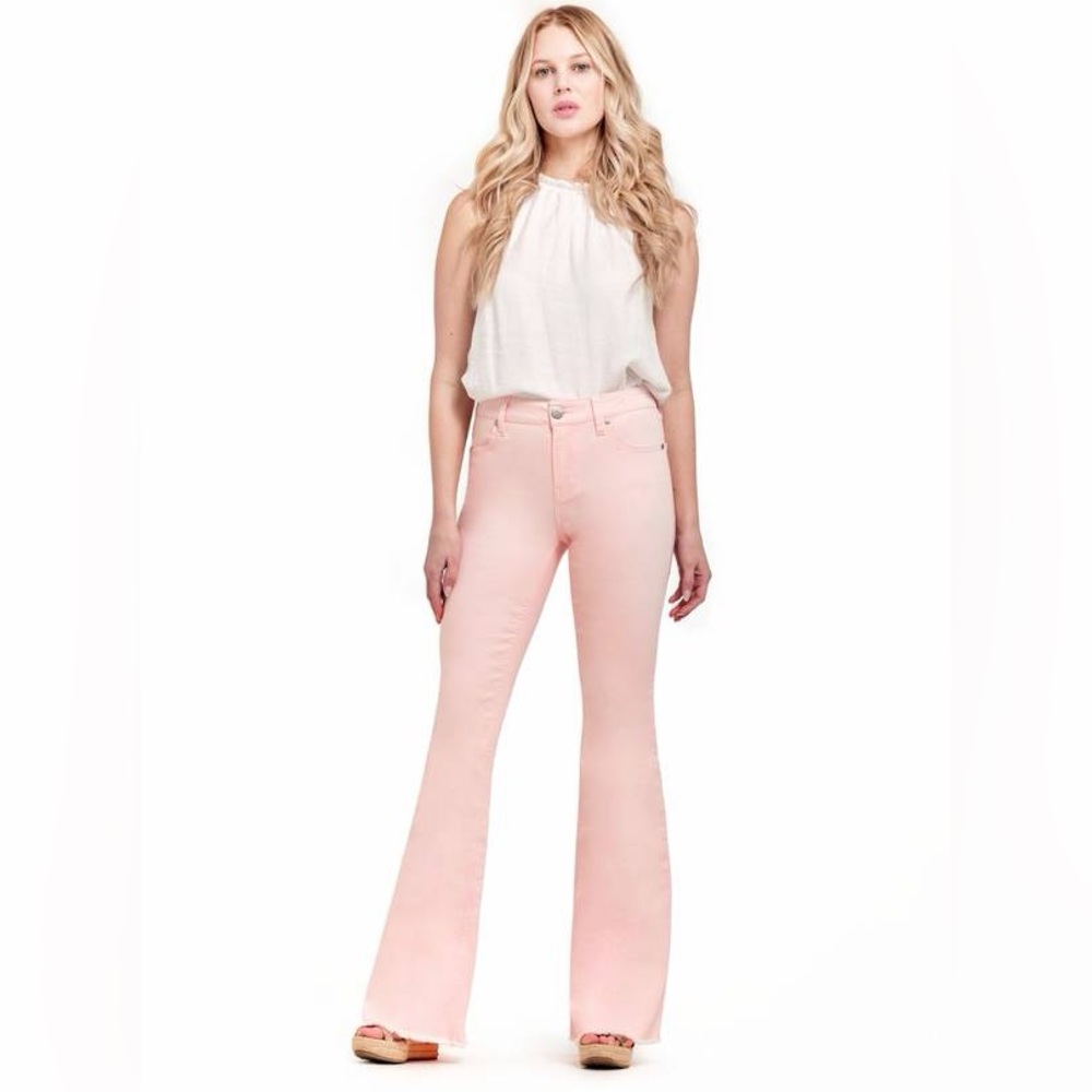 NWT 1822 Denim blush mid rise flare jeans